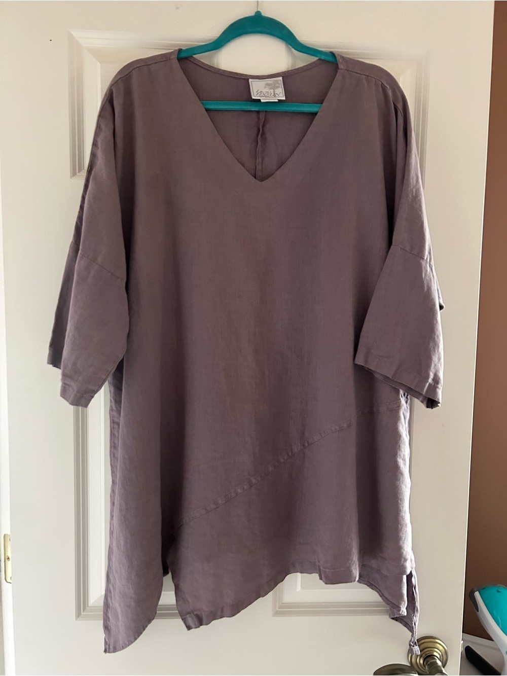 La. Fixsun Boho Lagenlook Linen Tunic - L